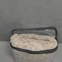 Nayoroom Striped Duvet Cover Queen Size 100% Washed Cotton Beige Duvet Cover with Black White Stripes Pattern Printed Comforter Cover 3 Pieces Soft Breathable Dorm Bedding Set for All Seasons