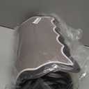 Scalloped Black Gray Kitchen Mats Rugs Sets of 2 Cushioned Anti Fatigue Floor Mat Waterproof Kitchen Rugs Non Slip Foam Comfort Standing Mat for Sink Laundry (17.3"x30"+17.3"x47")