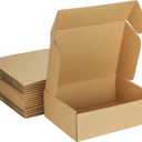 MEBRUDY 12x9x4 Inches Shipping Boxes Pack of 20, Small Corrugated Cardboard Box for Mailing Packing Literature Mailer (Brown)