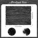 Black Cheesecloth Napkins Set of 12 Cloth Napkins Gauze Napkins Boho Dinner Napkin Bulk 21x21'' for Halloween Wedding Birthday Party Decor