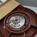 Nostalgia Indoor Electric Stainless Steel S'Mores Maker with 4 Lazy Susan Compartment Trays for Graham Crackers, Chocolate, Marshmallows and 4 Roasting Forks, Brown