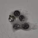 AMI PARTS WB03X24818 Gas Stove knobs 5 Packs Compatible with ge Stove Knob -Stainless Steel Colored Range Burner Control Knob Replacements PS11729081 AP5989029Not Universal