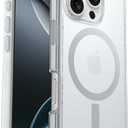 OtterBox iPhone 16 Pro - Symmetry MagSafe Case - Ultra-Slim - Raised Edges Protect Camera & Screen - Non-Retail Packaging - Brick Red (Clear)