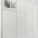 White Cork Board Tiles | Large Cork Board Alternative | Felt Wall Tiles (12-Pack) | Aesthetic Felt Bulletin Board for Office, Home & Classroom | Large Cork Boards for Walls Memo Board | White