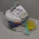 Epoxy Colored Sand Floor Paint, Epoxy Floor Paint For Concrete, High-Gloss Self-Leveling Epoxy Coating, Wear-Resistant & Non-Slip Marble Effect Finish, for Interior & Exterior Surfaces (Sesame Gray,176.36 oz)