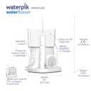 Waterpik Nano Plus Water Flosser For Teeth, Portable Electric Power, Compact For Travel and Home, 4 Flossing Tips, ADA Accepted, White WP-320