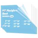 Art3d 5-Pack of 24×48" PET/Plexiglass Sheets, Transparent Clear Flexible Plastic Sheet Panels for Craft, Picture Frames, Sign Blank, DIY Display Project