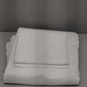 Queen Duvet Cover Set, 3 Pieces Solid Color Bedding Set with 1 Duvet Cover and 2 Pillow Shams, Comforter Not Included (White)