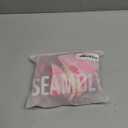 Seamoly Women's Bikini Sets Halter Fishnet Shell Decorated Two Piece Swimsuit Sexy Side Tie Thong Bandeau Bathing Suits, Size XS (Pink Floral)