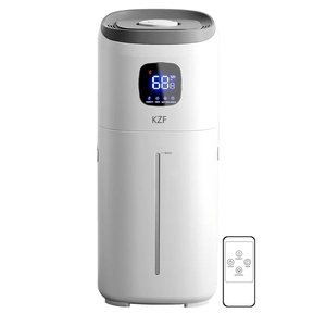 KZF 15L Humidifiers for Bedroom Large Room - 2000 Sq.ft Coverage, 72Hrs Runtime, Top Fill, 26dB Quiet, 3 Mist Levels & Diffuser, Auto Shut-Off, Ready for Baby Nursery and Plants