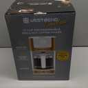 West Bend Timeless 12-Cup Programmable Coffee Maker with Brew Strength Selector for Hot and Iced Coffee, Includes 1-4 Cup Brew Option and Permanent Filter (White/Gold)