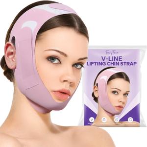 Chinstrap for Sleeping, V-Line Lifting Chinstrap, V-Line Mask, Reusable Face Strap, Chin Up Patch, V-Shaped Belt, Shaped Face Mask for Sagging