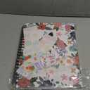 YeeCASE Hardcover Spiral Notebook Journal 8.5” x 11”, 300 Pages Journals for Women Men, A4 Large College Ruled Notebooks, Cute Floral Letter Spiral Journal for Writing, Work, Business, School (8.5” x 11” A4, E)