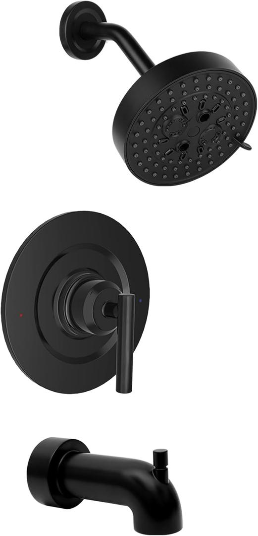 T2903EPBL Shower System Compatible with moen Shower Trim Kit, Replacement for T2903EPBL Black moen Tub Shower Trim, Easy to Install, Without 2510 Valve