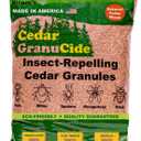 GranuCide Cedar Granules | Cedar Chips for Home & Garden | Repels Ants, Aphids, Spiders, Mosquitos | Smells Great & Easy to Use | 1 Bag (8 lbs)