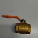 Akozon Ball Valve DN40 1-1/2" Brass Pipe Ball Valve 1.6MPa for Water Oil Gas
