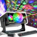Party Lights Dj Disco Ball Light Strobe LED Stage Lighting Sound Activated  with Cool Colorful Patterns + Upgrade Remote Control, Super Fun Show for Dance Music Xmas Bar Club Birthday Holiday