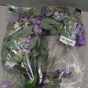 25-Inch Spring Wreaths for Front Door Lavender Wreath Purple Flower Wreath with Daisy, Artificial Wildflowers Greenery Leaves Summer Wreath Door Wreath for Porch Wall Window Indoor Outdoor Home Decor