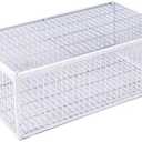 Big Foldable Galvanised Pigeon Dove Bird Trap Cage Feral Pigeon Humane Way with The one-Way Entrance Trapping Pigeons Doves in Cages 1 (40x30x26cm / 17x13x10inch 4 Entrances)