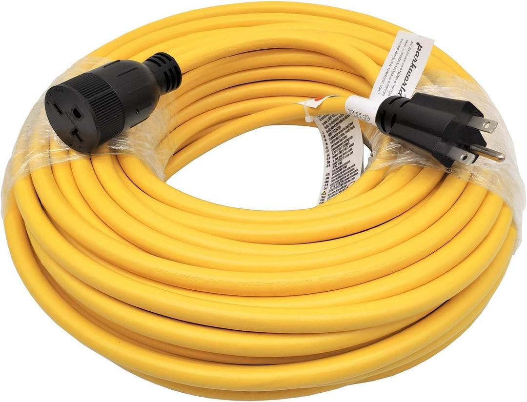 Parkworld 62251 NEMA 6-15 Cable de extensin 6-15P a 6-15R (hoja T hembra tambin para adaptador 6-20R) 250V, 15A, 3750W (100FT)