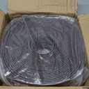 Vinyl Stair Nosing, Stair Edge Trim, Stair Edge Protector, Non-Slip Self Adhesive Stair Edge Protector Suitable for Indoor/Outdoor Stairs, Easy to Install, Non-Slip and Waterproof (Brown, 40FT)