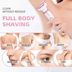 Electric Razor for Womens Men,Cordless Ladies Electric Shaver,4 in 1 Painless Wet & Dry Waterproof Body Razor and Facial Hair Remover,Rechargeable Hair Removal Kit for Bikini Underarm Hairs Electric Razor for Womens Men,Cordless Ladies Electric Shaver,4 in 1 Painless Wet & Dry Waterproof Body Razor and Facial Hair Remover,Rechargeable Hair Removal Kit for Bikini Underarm Hairs