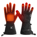 SAVIOR HEAT Heated Glove Liners for Men Women, Rechargeable Battery Electric Heated Gloves, Winter Warm Thin Liners for Skiing, Snowboarding, Hiking, Cycling, Hand Warmers(M/L)