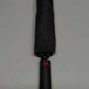 Rappeo 4-in-1 Inverted Travel Umbrella Compact, Automatic Large Umbrellas for Rain & Sun, Portable Windproof Umbrella for Backpack, Reverse Folding Umbrella for UV with Reflective Strips,Lightweight (Black)