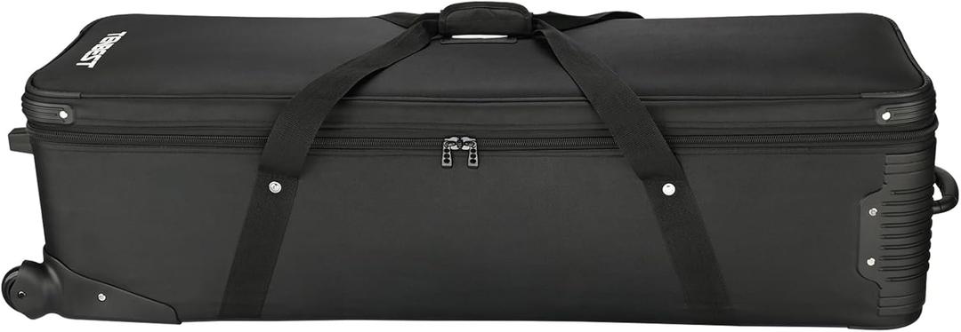 47"/120cm Rolling Camera Case for Photo Studio Gear, Photo Studio Equipment Trolley Case, Camera Bag with Wheels for Studio Lights and Light Stands, Trade Show Case