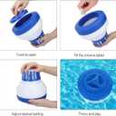 Pool Chlorine Floater, 7.5" Large Floating Chlorine Dispenser, Optimal Pool with Adjustable Release for Indoor & Outdoor Swimming Pool Hot Tub