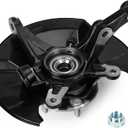 Front Left Steering Knuckle & Wheel Bearing Hub Assembly for Honda Civic 2006 2007 2008 2009 2010 2011, without Si MUGEN Si Model, 698-451 698451 44300SNA952 44300TR0951, Driver Side