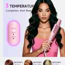 TSUYAGLA Automatic Curling Iron,1 1/4 inch Hair Curler with 3 Temperatures, 10S Fast Heating, 2-Way Rotation, 30 Min Auto Shut-Off, 500 Million Ionic, Anti-Scald-Tangle for Long Hair