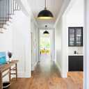 Pendant Lights for Kitchen Island, 11.8" Black and Gold Farmhouse Pendant Light, Dome Pendant Light Fixtures for Dining Room, Living Room, Bedroom, Cafe, Bar, 2 Pack