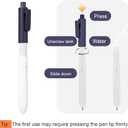 5 x Pen that Sprays Water, Water Spary Toy Pen, 2 in 1 Funny Prank Retractable Pens for Pranks and Tricks, Writing and Spraying, Blue