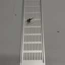 PATIKIL 14 x 4 Inch Rectangle Ventilation Grille, 1PCS Aluminum Air Vent Cover Louvered Ventilation Cover with Mounting Screws for Cabinet Closet Door Wardrobe, Silver