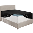 Hearth & Harbor Extra Deep Pocket California King Fitted Sheet - Fits 18 to 24 Inch Mattress – Ultra Soft 1800 Microfiber, Wrinkle-Free & Breathable – Hotel Luxury Fitted Sheet Only, Black