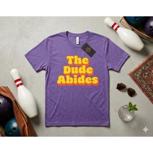 The Dude Abides Soft Purple Size XL