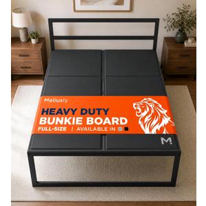 Heavy Duty Bunkie Board Full Size (54x75) - Under Bed Support, Black