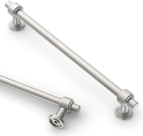 Asidrama 10 Pack 6.3 Inch(160mm) Brushed Satin Nickel Kitchen Cabinet Handles, Cabinet Pulls Kitchen Cabinet Hardware for Cupboard Drawer Pulls