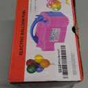 Balloon Pump Electric,110V 600W Balloon Blower Inflator Dual Nozzle Air Pump Balloons Inflator for Decoration, Party, Sport,Gifts:2 Balloon Tying Tools (Rose Red)