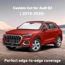 EcoNour Windshield Sunshade Compatible for Audi Q3 2019-2024 2025 2026, Sun Visor for Front Windshield & Window Sun Shade Cover, UV Heat Blocker & Protector, Car Accessories
