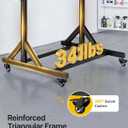 monTEK Freestanding Bike Storage Rack with Wheels for 5 Bikes
