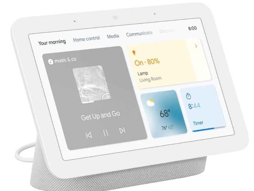 Google Nest Hub 7” Smart Display with Google Assistant (2nd Gen) - Chalk