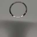 Bezel Cover Compatible with Samsung Galaxy Watch 8 Classic Case 46mm, Stainless Steel Bezel Ring Adhesive Cover Anti Scratch Protector Accessory, Silver