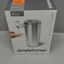 simplehuman 14 oz. Touch-Free Rechargeable Sensor Liquid Soap Pump Dispenser, Brushed Stainless Steel