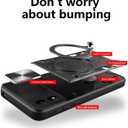 Compatible with Motorola Moto G Play 2024 Case,with Slide Camera Lens Cover Compatible with Motorola Moto G Play 2024 4G Case Black