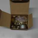 Kwikset 660 Deadbolt Lock, Polished Brass Round Exterior Keyed Front Entry Door, Single Cylinder Dead Bolt, with Microban Protection