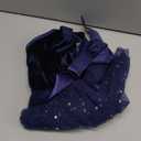 Dalukit Toddler Baby Girl Velvet Christmas Dress for Girls Long Sleeve Velvet Sequin Tutu Winter Party Holiday Dress Blue 90