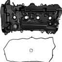 Aluminum Valve Cover with Valve Cover Gasket Compatible with Honda Accord 2013-2017, CRV 2015-2019 L4 2.4L Replace # 12310RDFA01 123105A2A01