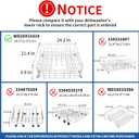 WD28X31819 WD28X10284 Lower Dishwasher Rack Replacement Compatible With GE Kenmore Dishwasher Rack Assembly ADW1100N10WW Replaces WD28M65 WD28X10001 WD28X10054 WD28X10213 WD28X10335 WD28X305